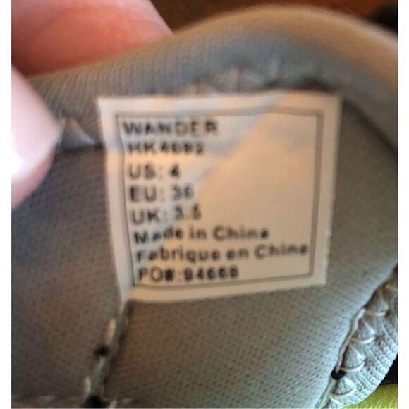 KAMIK - NWTIB - Youth Sz 36 (4) "Wander" Sandal in Black/Lime. Vegan & Washable! - Picture 16 of 16